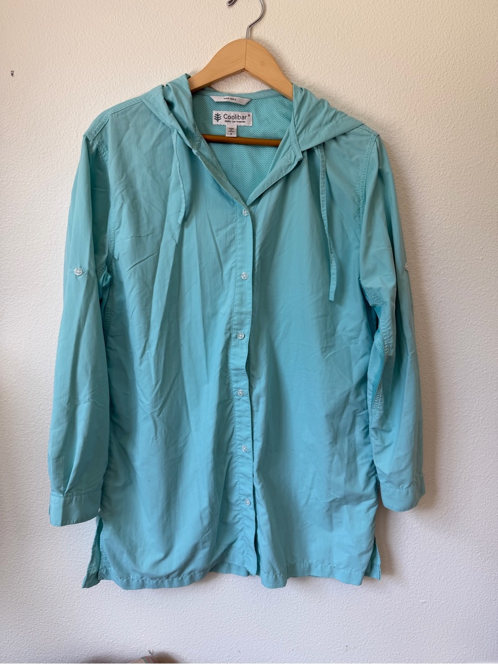 Coolibar Women's Aqua Hooded Sun Shirt